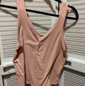 Hippie Rose XL crop tank top light orange